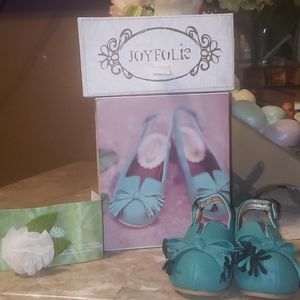 JOYFOLIE "RALEIGH" TEAL CLOGS